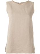 Majestic Filatures - Loose-fit Tank - Women - Cotton/linen/flax - I, Nude/neutrals, Cotton/linen/flax