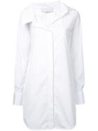 Monse - Long Shirt - Women - Cotton/polyurethane - 4, White, Cotton/polyurethane