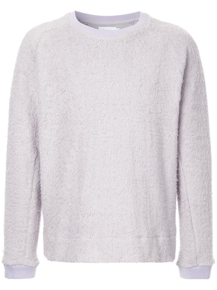 Fanmail Plush Longsleeved T-shirt - Pink & Purple