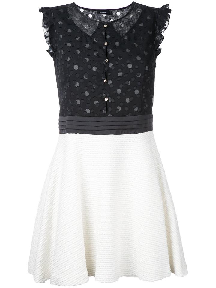 Loveless Lace Insert Dress, Women's, Size: 36, Black, Polyester