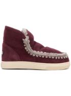 Mou Whipstitched Ankle Boots - Pink