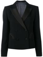 Blazé Milano Fitted Blazer, Women's, Size: 0, Black, Wool/silk/cupro/viscose