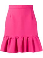 Msgm Ruffle Hem Mini Skirt - Pink