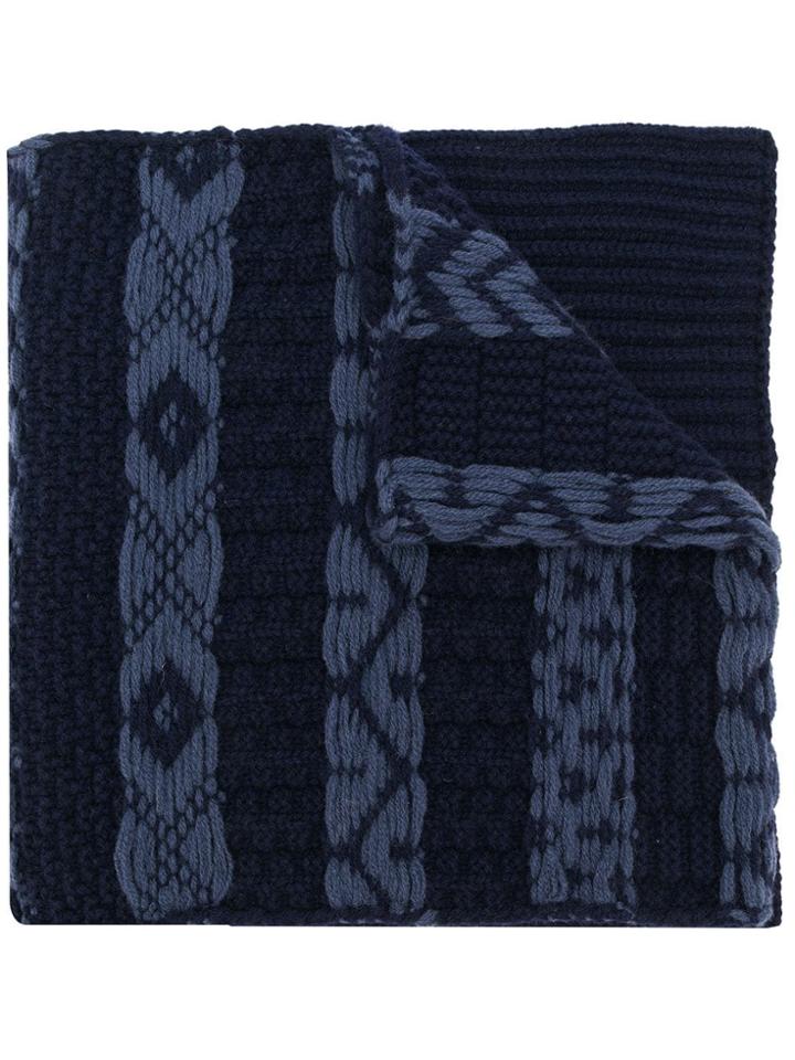 Calvin Klein 205w39nyc Woven-detail Scarf - Blue