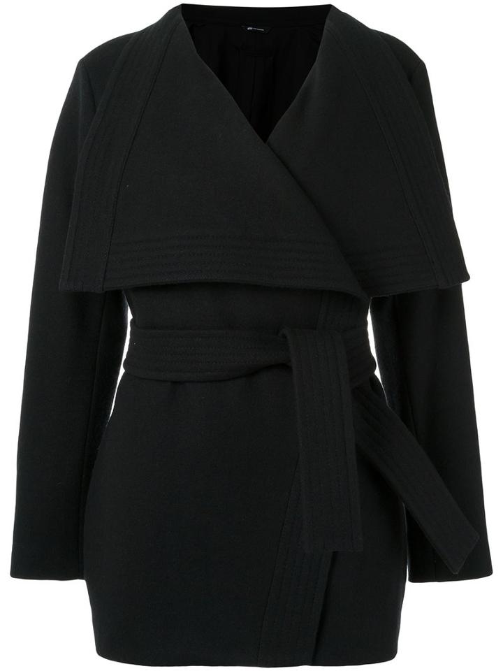 Uma Raquel Davidowicz - Tie Fastening Coat - Women - Wool - 42, Black, Wool
