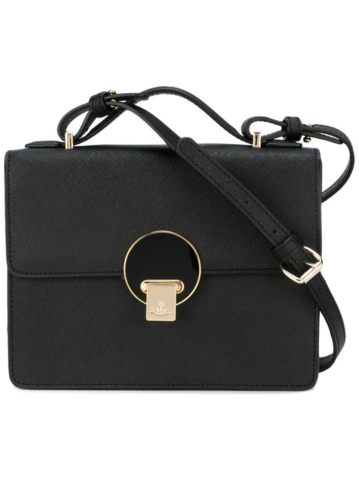 Vivienne Westwood Flap Crossbody Bag, Women's, Black, Calf Leather