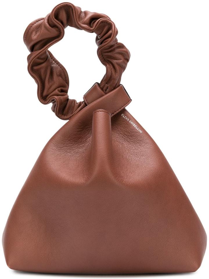 Elena Ghisellini Vanity Touch Tote Bag - Brown