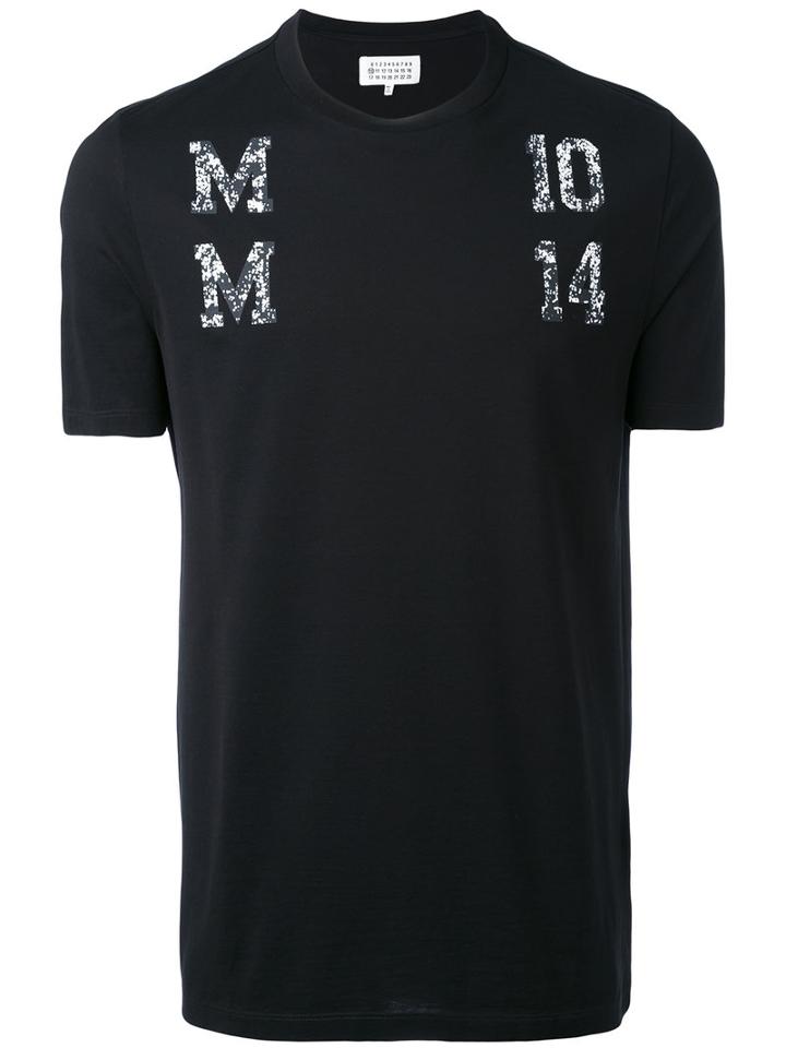 Embroidered T-shirt - Men - Cotton - 50, Black, Cotton, Maison Margiela