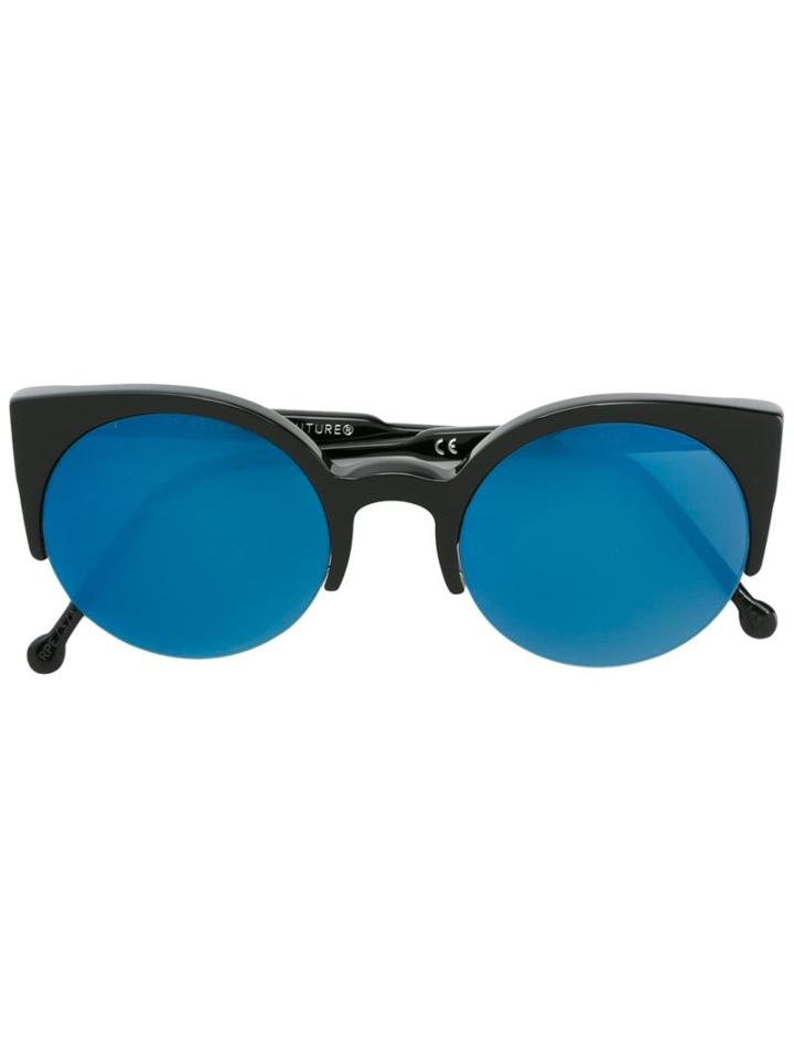 Retrosuperfuture Lucia Sunglasses, Women's, Black, Acetate