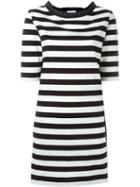 Moncler Striped T-shirt Dress, Women's, Size: Xs, Black, Cotton/polyester