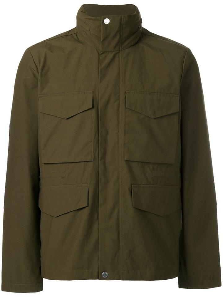 Paul Smith London Patch Pocket Hooded Jacket, Men's, Size: Large, Green, Cotton/polyester