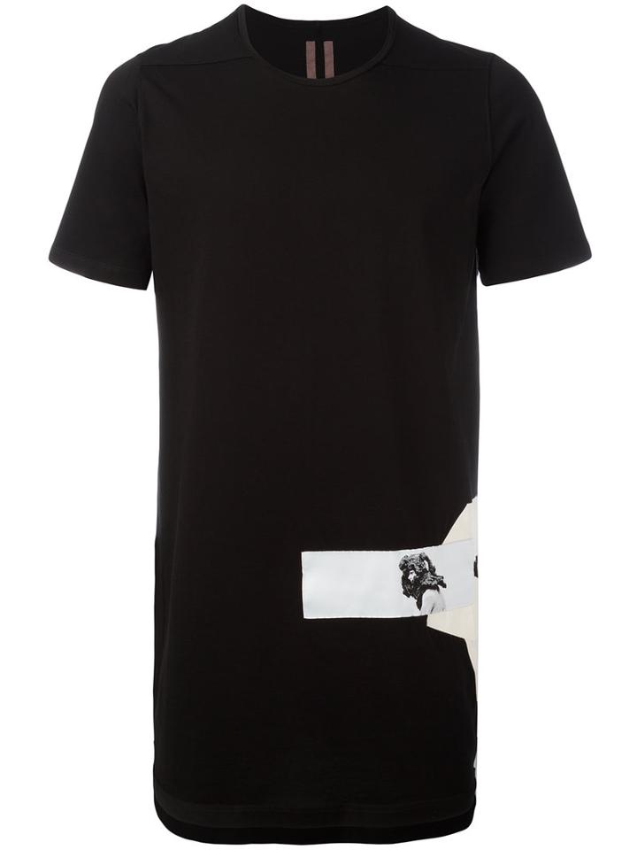 Rick Owens Drkshdw Longline T-shirt, Men's, Size: Medium, Black, Cotton