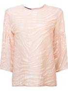 Walter Voulaz Sheer Detailing T-shirt