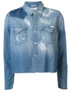 Mother 'all Broke Down' Denim Shirt, Women's, Size: Large, Blue, Cotton