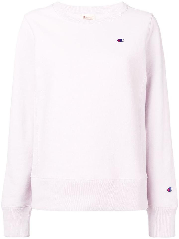 Champion Logo Sweater - Pink & Purple