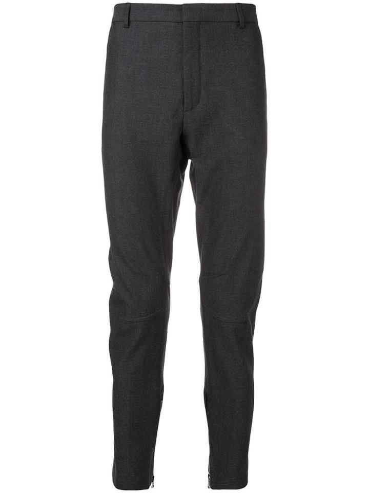 Lanvin Zipped Cuff Skinny Fit Trousers - Grey