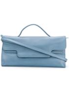 Zanellato Fold Over Large Shoulder Bag - Blue