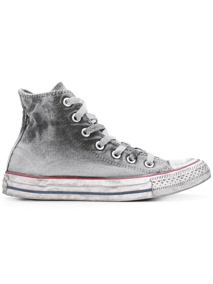 Converse Converse 156885c 102 Gray/optical White Leather/fur/exotic