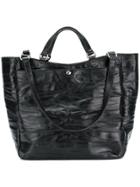 Al Duca D'aosta 1902 Creased Large Tote Bag - Black