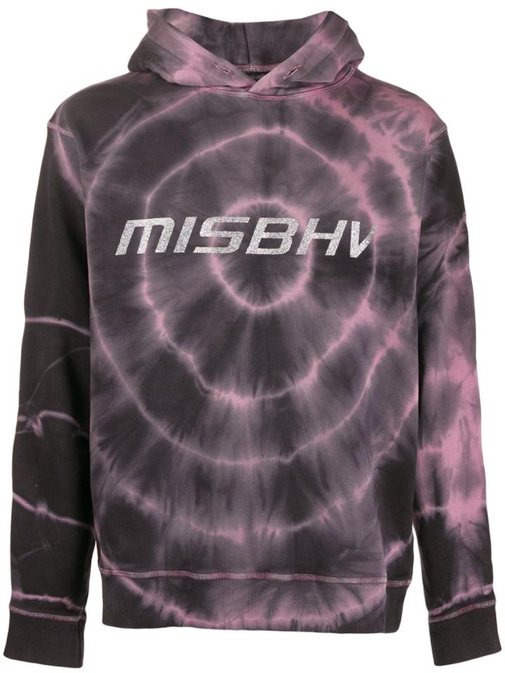 Misbhv Tie-dye Logo Hoodie - Black