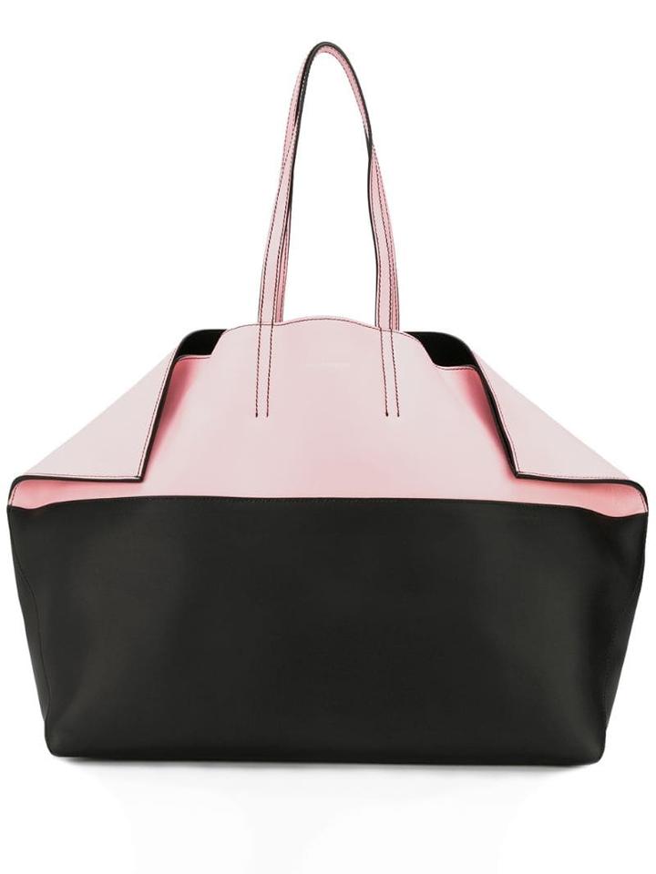 Alexander Mcqueen Two-tone Butterfly Tote Bag - Black