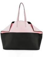 Alexander Mcqueen Two-tone Butterfly Tote Bag - Black