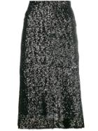 Gianluca Capannolo Sequin Embroidered Skirt - Black