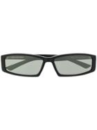 Balenciaga Eyewear Rectangular Frame Sunglasses - Black