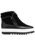 Hogl Zipped Platform Boots - Black