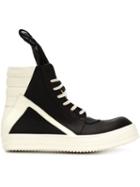 Rick Owens Geobasket Hi-top Sneakers, Men's, Size: 40, Black, Leather/rubber
