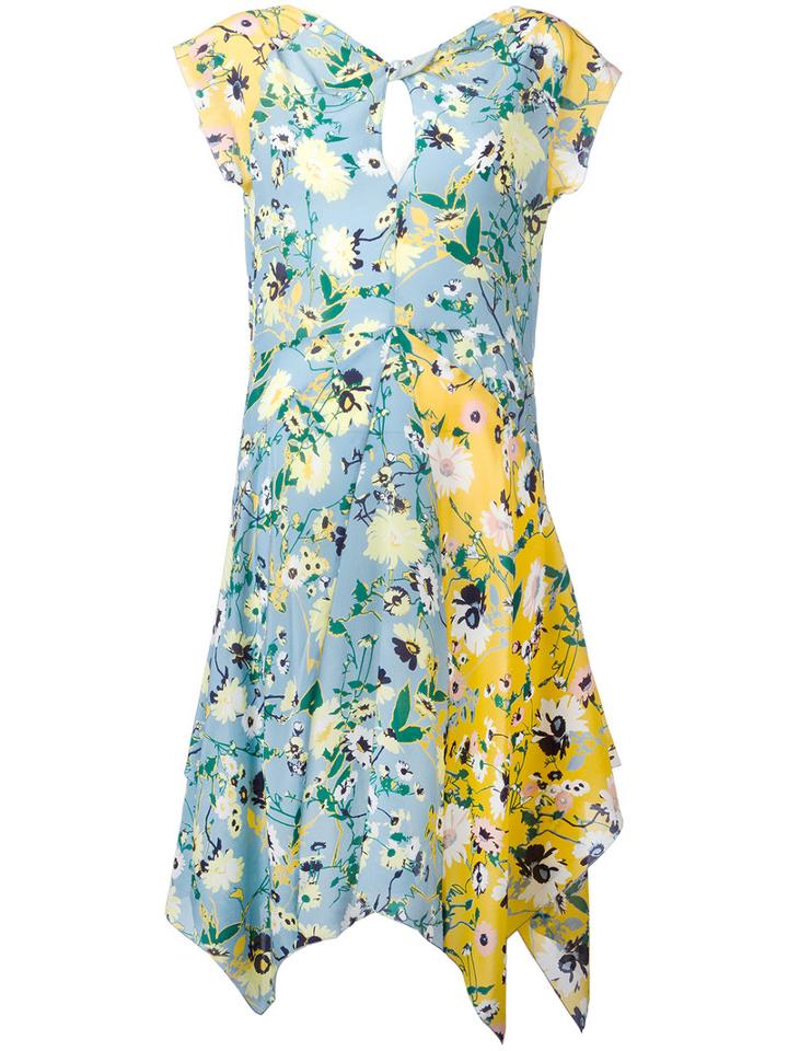Hilfiger Collection - Floral Patchwork Dress - Women - Silk/cotton/polyamide/spandex/elastane - 6, Silk/cotton/polyamide/spandex/elastane