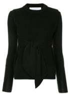 Le Ciel Bleu Front Bow Knit Top - Black