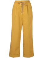 G.v.g.v. Cropped Lace-up Trousers - Yellow & Orange