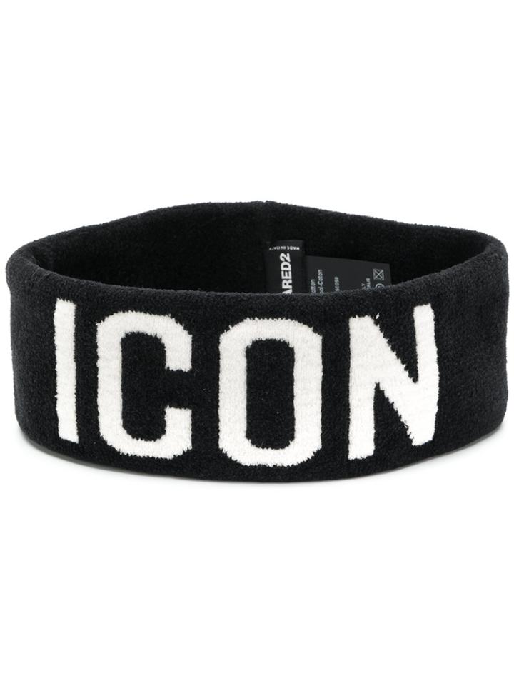 Dsquared2 Branded Headband - Black