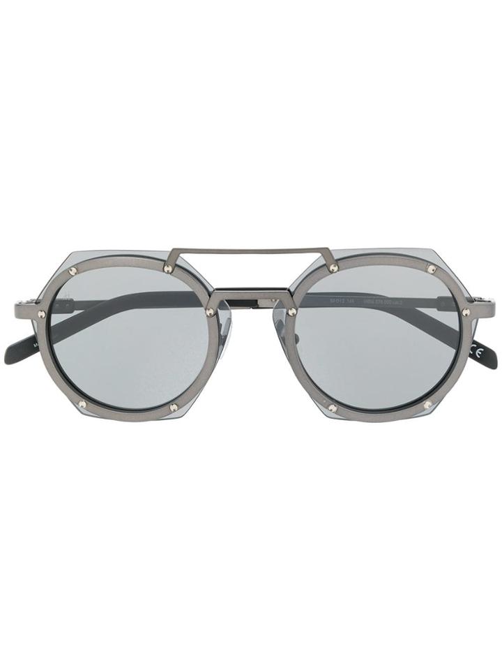 Hublot Eyewear Geometric Lens Tinted Glasses - Grey