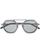 Hublot Eyewear Geometric Lens Tinted Glasses - Grey
