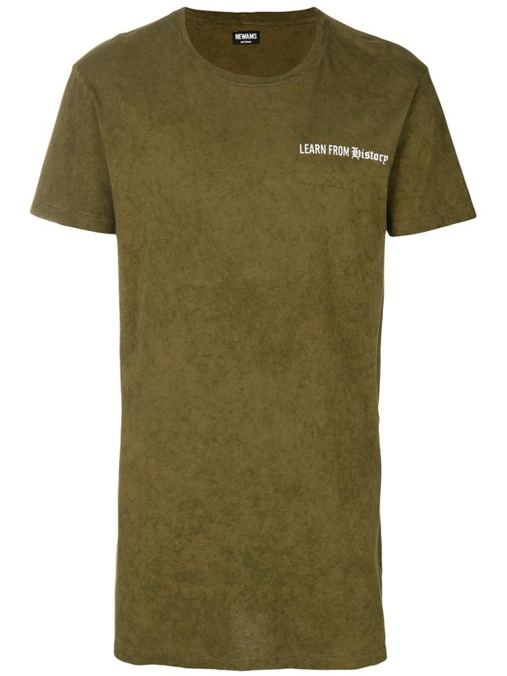 Newams Longline T-shirt - Green
