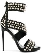 Philipp Plein Rounded Stud Sandals - Black
