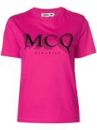 Mcq Alexander Mcqueen Logo Print T-shirt - Pink & Purple