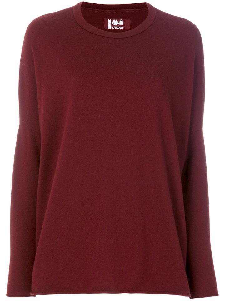 Labo Art Round Neck Jumper - Brown