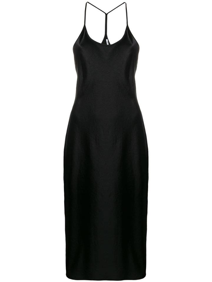 T By Alexander Wang Wash & Go Slip Dress - Black