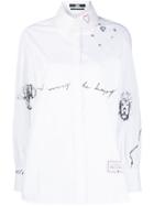 Karl Lagerfeld Tribute Shirt By Cara Delevingne - White