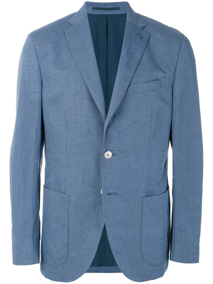 Cantarelli Patch Pocket Blazer - Blue