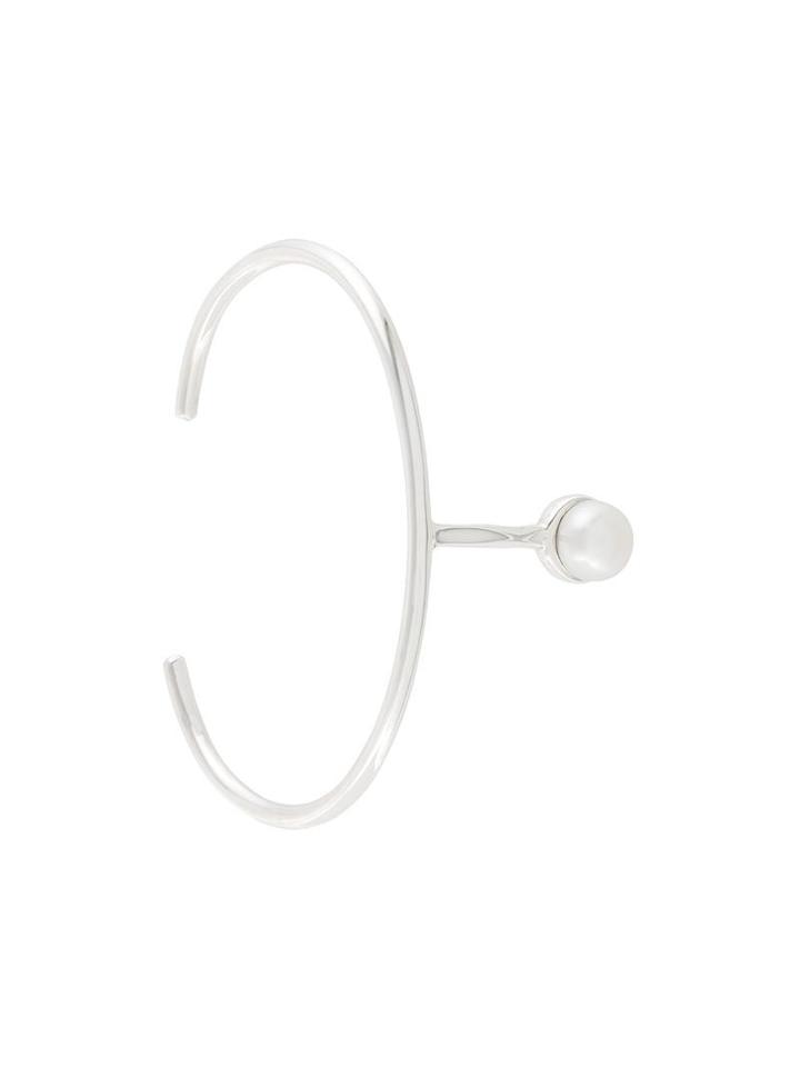 Cornelia Webb Pearl Detail Bangle, Metallic