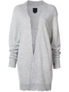 Rta Cashmere Distressed Long Cardigan - Grey