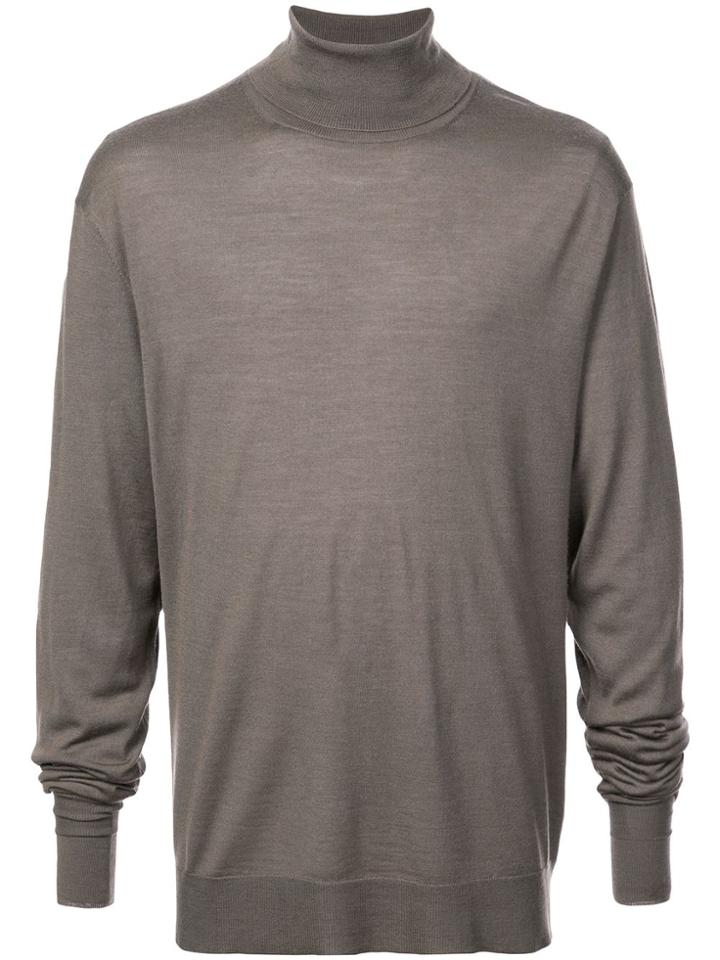 Neil Barrett Slim Fit Polo Neck - Green