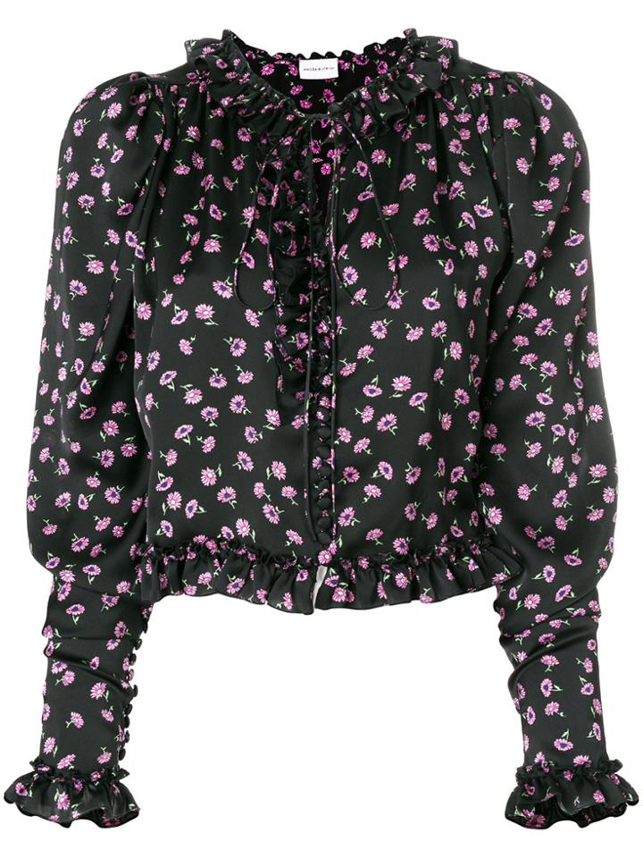Magda Butrym Floral-print Blouse - Black