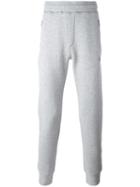 Lanvin Tapered Jogging Trousers, Men's, Size: Large, Grey, Cotton/polyamide/polyester
