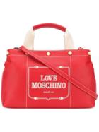 Love Moschino Logo Top-handle Tote - Red