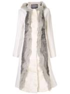 Lorena Antoniazzi Hooded Wool Coat - Neutrals